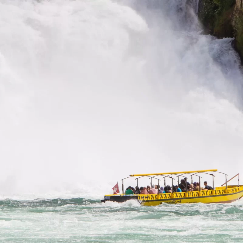 Boat Rheinfalls passeio em rheinfalls cachoeira rheinfalls schffhausen